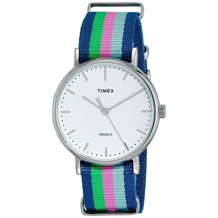 Timex Women’s Quartz Watch – Fairfield White Dial Adjustable Nylon Strap | TW2P91700