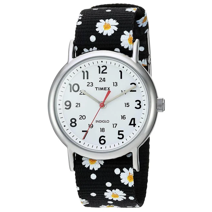 Timex Women’s Quartz Watch – Weekender White Dial Nylon Strap | TW2R24100