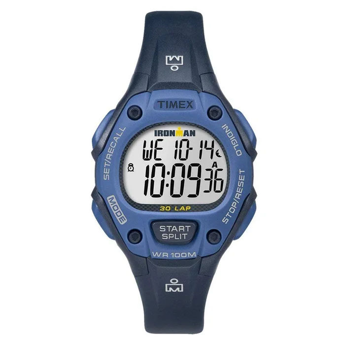 Timex Women’s Strap Watch – Ironman Classic Chrono Alarm Dark Blue Resin | TW5M14100JV