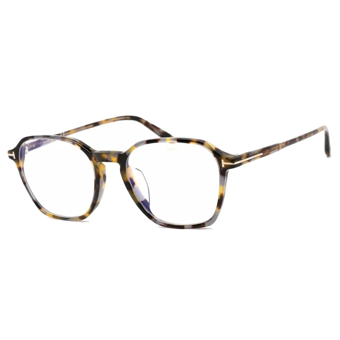 Tom Ford Men’s Eyeglasses – Coloured Havana Full-Rim Plastic Frame | FT5804-F-B 055