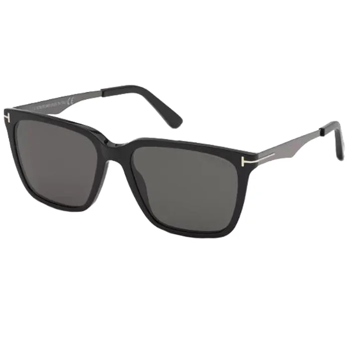 Tom Ford Men’s Sunglasses – Garrett Polarized Smoke Lens Metal Frame | FT0862-F5601D