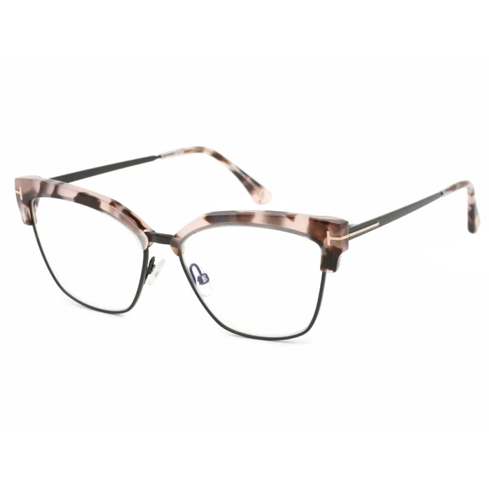 Tom Ford Women’s Eyeglasses – Pink Vintage Havana Metal/Plastic Frame | FT5547-B 055