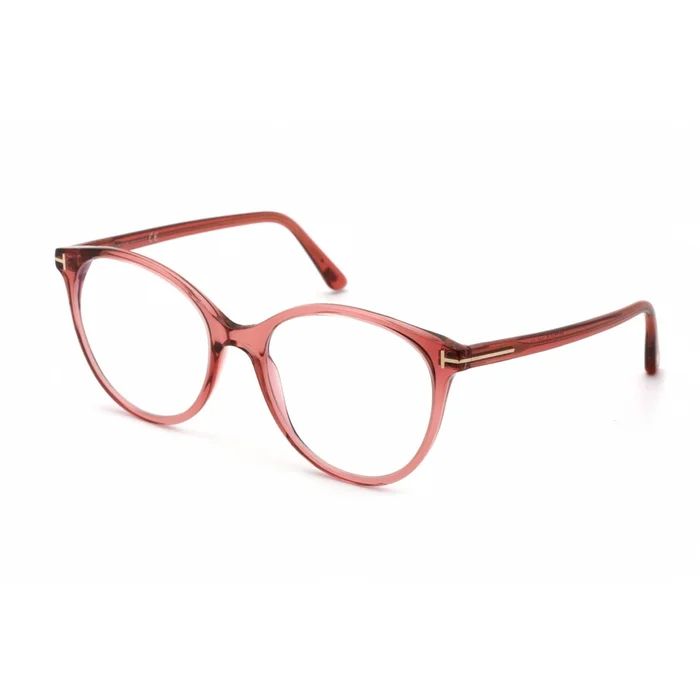 Tom Ford Women’s Eyeglasses – Shiny Pink Cat Eye Plastic Full-Rim Frame | FT5742-B 072