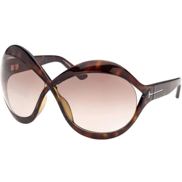 Tom Ford Women’s Sunglasses – Carine UV Protection Dark Havana Frame | FT09027152F