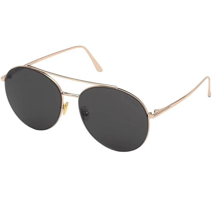 Tom Ford Women’s Sunglasses – Cleo Smoke Lens Shiny Rose Gold Frame | FT0757 5928A