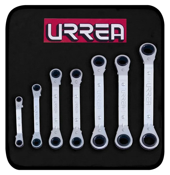 URREA 7-Piece Set 12-point Metric Ratchet Wrench