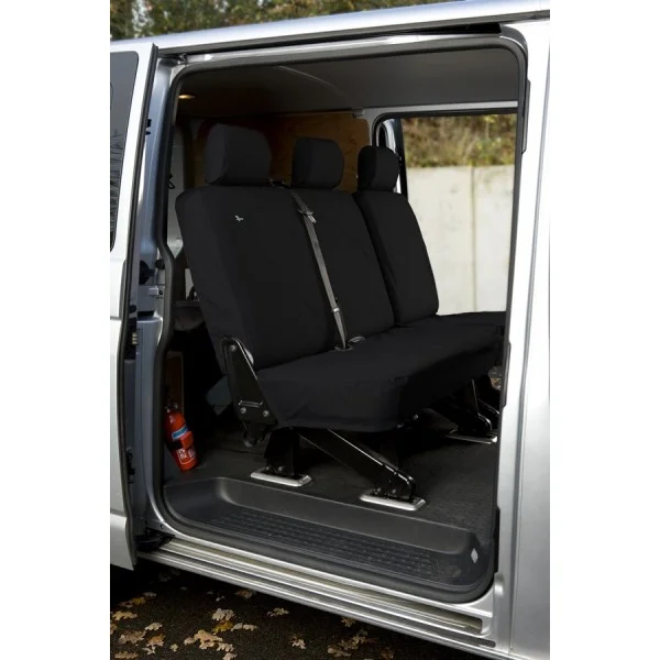 Van Seat Cover – Optional Second Row Set – Black – Volkswagen Transporter 5
