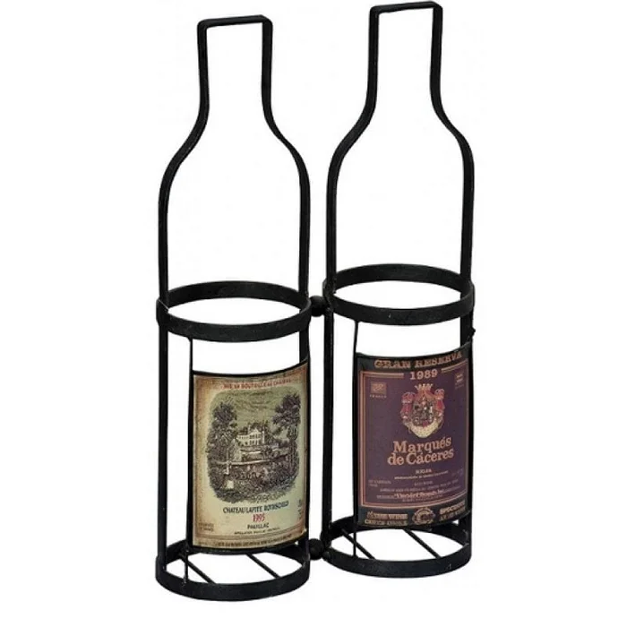 Vintage Style Metal Wine Carrier