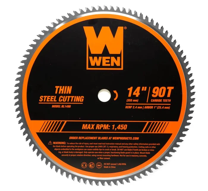 WEN 14-in 90 -Tooth Tungsten carbide-tipped steel Chop saw blade Individual