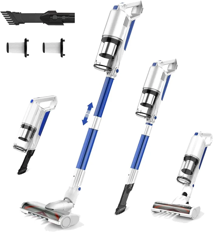 whall Cordless Vacuum Cleaner, Upgraded 25Kpa Suction 280W Brushless Motor 4 in 1 Cordless Stick Vacuum Cleaner