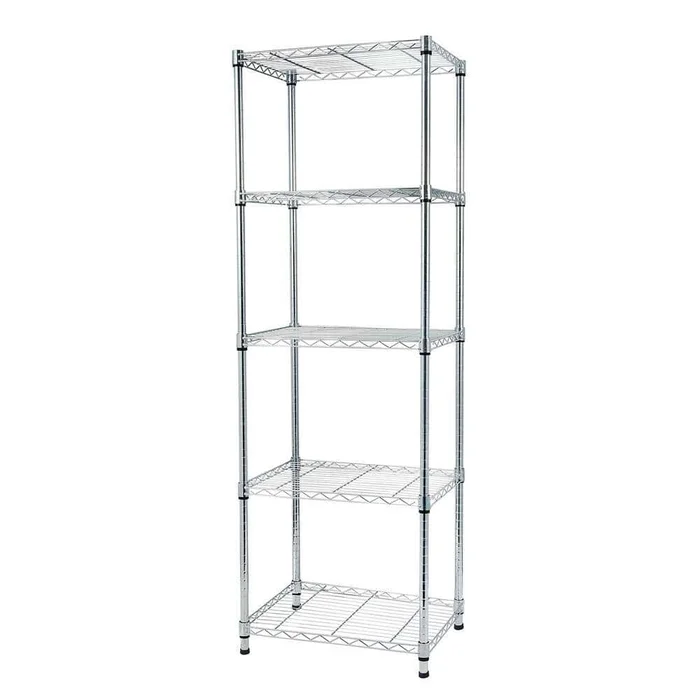 Winado Silver 5-Tier Heavy Duty Steel Freestanding Garage Storage Shelving Unit (17.72 in. W x 71 in. H x 21.65 in. D)