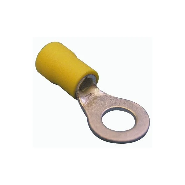 Wiring Connectors – Yellow – OBA Ring – 6mm – Pack of 50