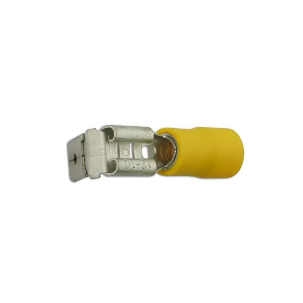 Wiring Connectors – Yellow – Piggy-Back – 6.3mm – Pack Of 100