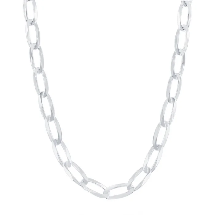 Women’s Chain – Sterling Silver Flat Paperclip, 24 Inch | Q-5578-24