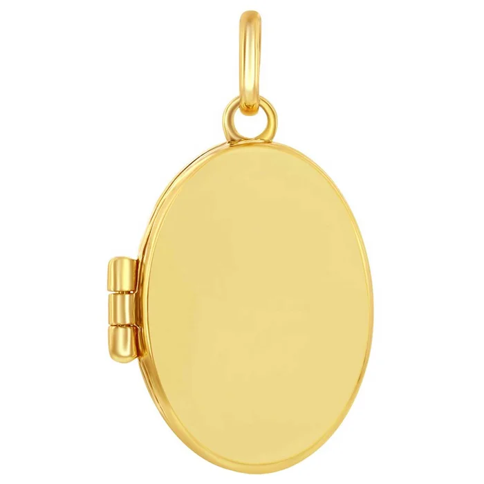 Women’s Locket – 14K Yellow Gold Polished Oval | 14J-200