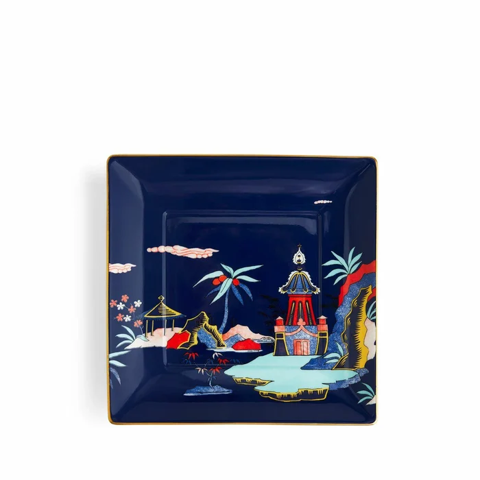 Wonderlust Blue Pagoda Tray 14.5cm