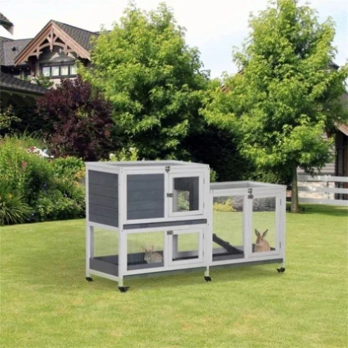 Wooden Rabbit Cage 60840422