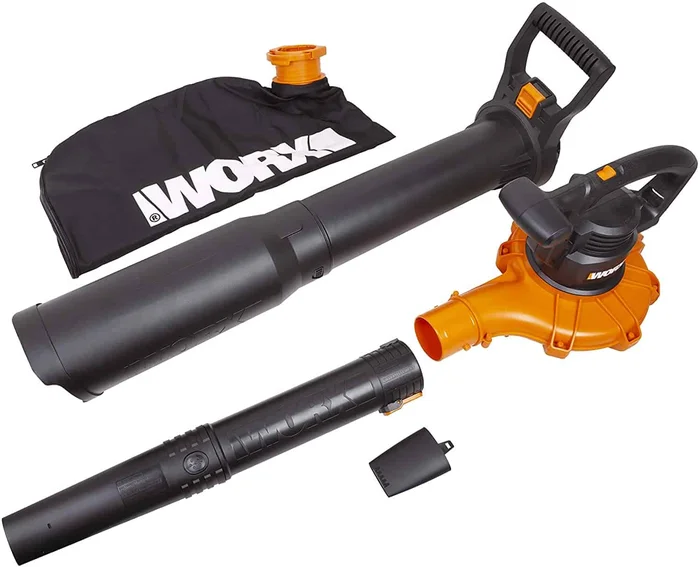 WORX 3-in-1 400-CFM 250-MPH Corded Electric Handheld Leaf Blower