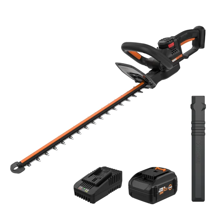 WORX Nitro 20V 22″ Hedge Trimmer Cordless, Lightweight Cordless Hedge Trimmer with Dual-Action Blades 3400 SPM