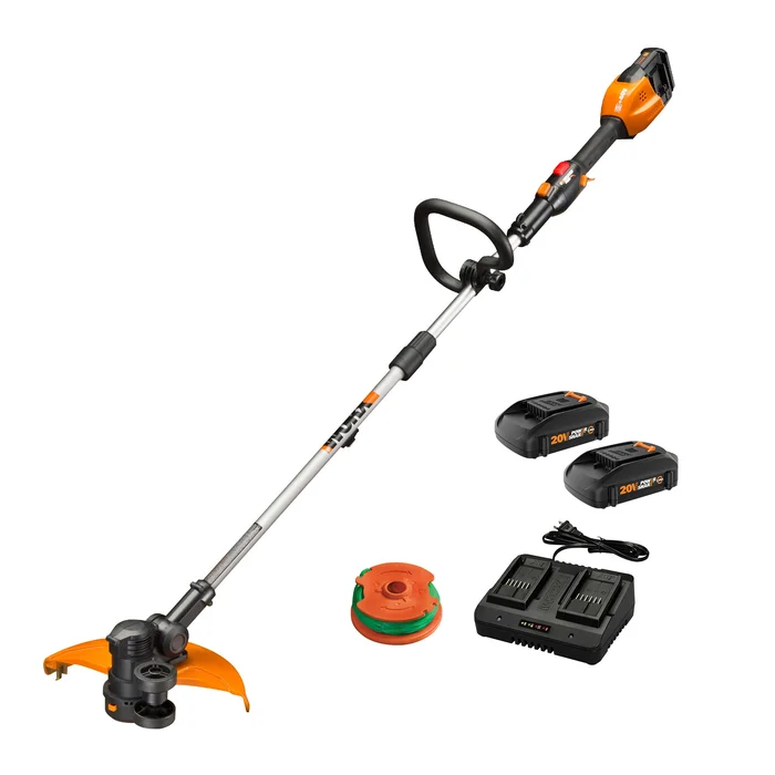 WORX WG184 Power Share POWER SHARE 40-volt Max 13-in Straight Cordless String Trimmer Edger Capable (Battery Included)