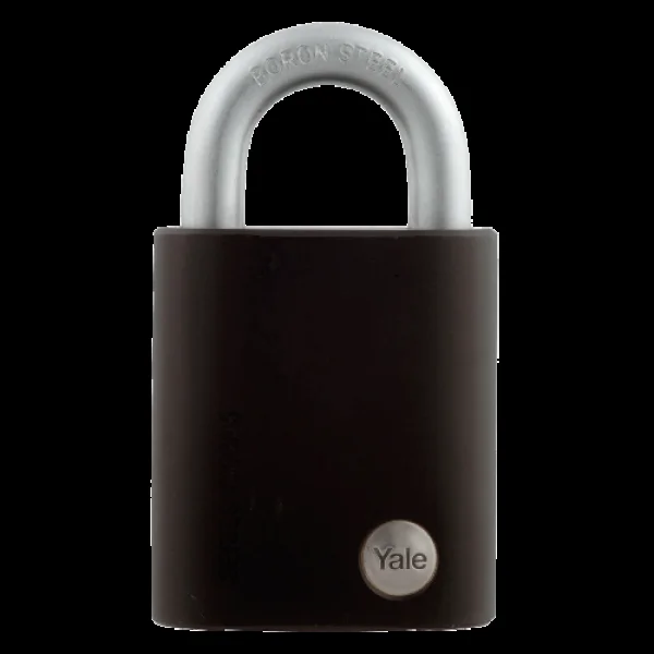 YALE Maximum Security Hardened Steel Open Shackle Padlock 45mm – Black