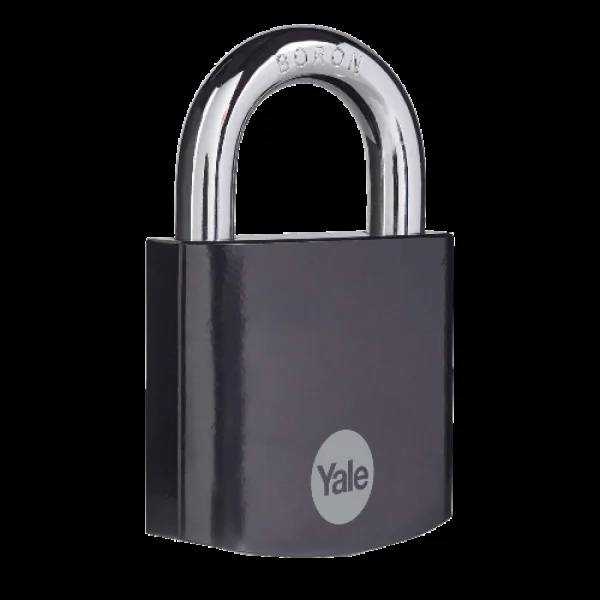 YALE Maximum Security Hardened Steel Open Shackle Padlock 63mm – Black
