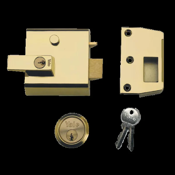 YALE No.1 & No.2 Auto Deadlocking Nightlatch 60mm / PB – Brasslux
