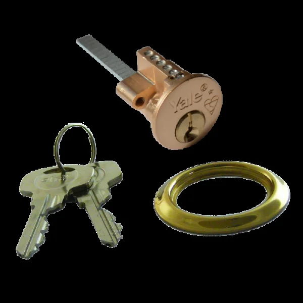 YALE X5 X-TECH Rim Cylinder Keyed To Differ – Polished Brass