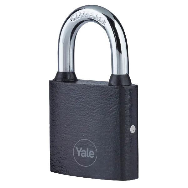 YALE Y111B Series Cast Iron Open Shackle Padlock 38mm Y111B/38/121/1 – Black