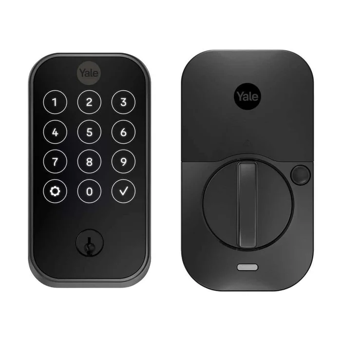 Yale YRD420-WF1-BSP Assure 2 Smart Lock Black Suede Keyed Wi-Fi Single Cylinder Deadbolt with Touchscreen Keypad