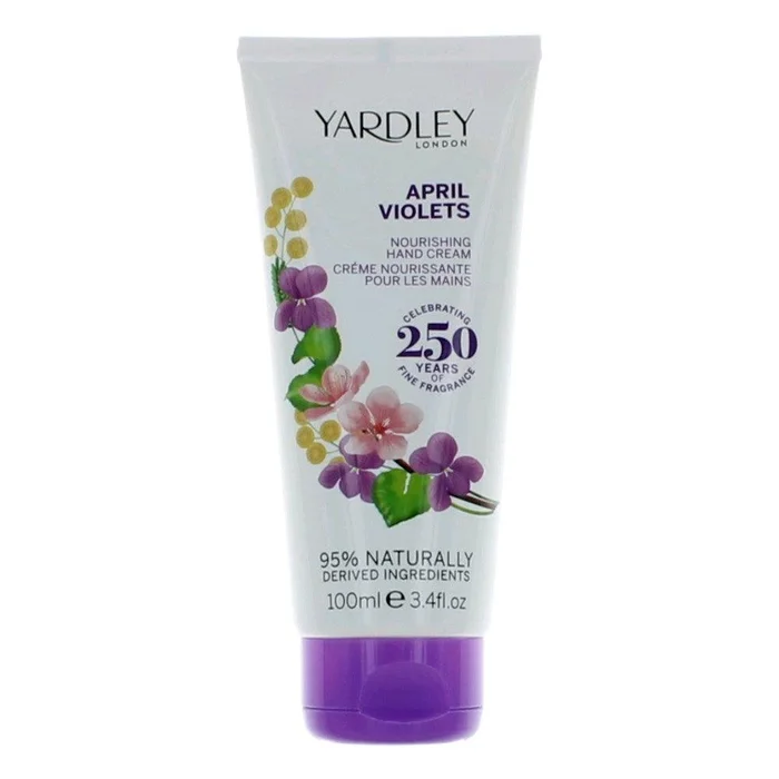 Yardley April Violets by Yardley Of London, 3.4 oz Nourishing Hand Cream for Women