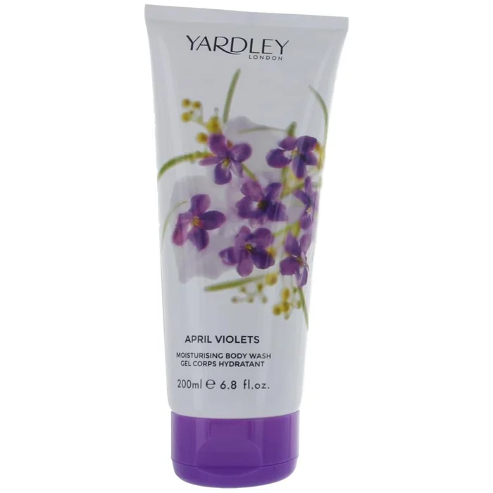 Yardley April Violets by Yardley Of London, 6.8 oz Body Wash for Women