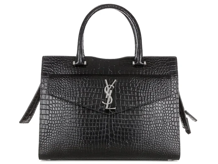 Yves Saint Laurent Croc-Embossed Uptown Tote