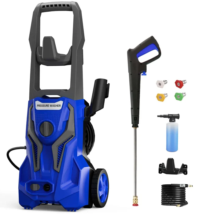 ZHUOLIN 4200 PSI 2.8 GPM Pressure Washer Powered – Electric Power Washer for Cars Washing with 25FT Pressure Hose, Blue