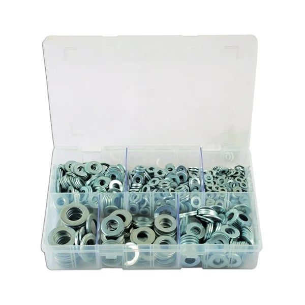 Zinc Plated Washers – Form A Flat – Assorted – Box Qty 800