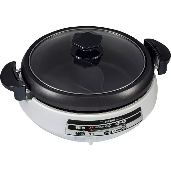 Zojirushi Gormet d’Expert Electric Skillet for Yin Yang Hot Pot – Silver – EP-PFC20